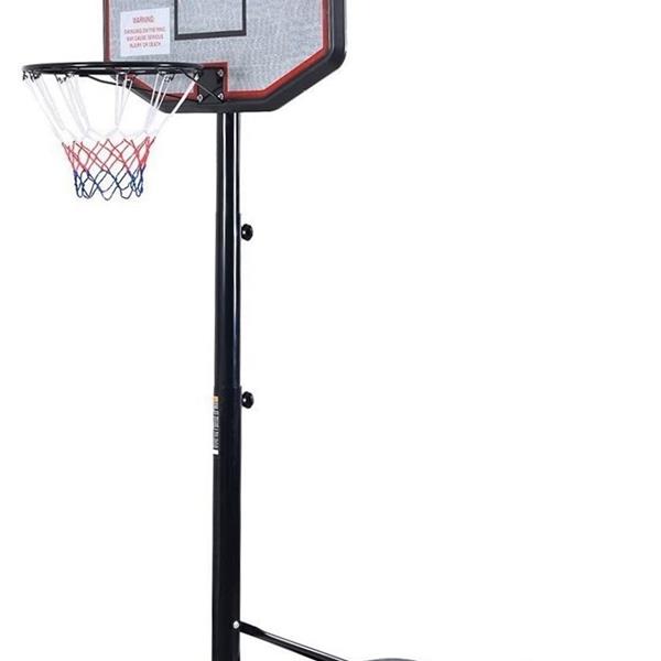 Basketball Hoop System Height Adjustable Basketball Stand for Teens Adults Indoor Outdoor w/Wheels, 43 Inch Backboard Teenagers Indoor Outdoor