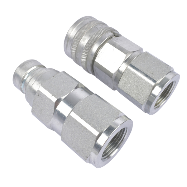 3/4'' NPT 5/8'' Body High Flow Hydraulics Flat Face Quick Connect Coupler Set