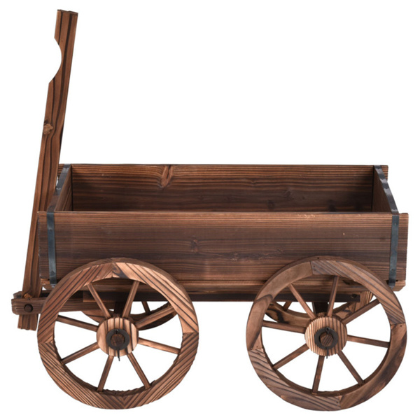 Wooden flowerpot frame, cart planting pot.