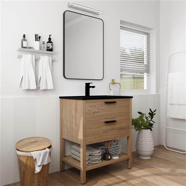 30 Inch Bathroom Vanity Plywood With 2 Drawers