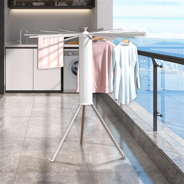 Space-Efficient & Rustproof Design Clothes Drying Rack,Aluminum Rod Summer Clothes Drying Rack,Small Fashionable Clothes Drying Rack