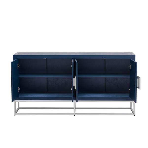 Light Luxury Designed Cabinet with Unique Support Legs and Adjustable Shelves, Suitable for Living Rooms, Corridors, and Study Rooms.