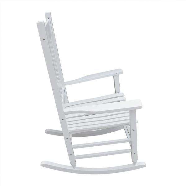 wooden porch rocker chair  WHITE