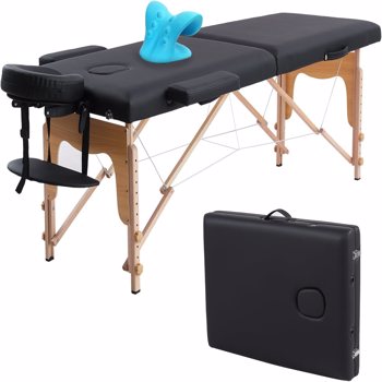 Massage Table Portable with Neck Stretcher, 84 inch Massage Bed Adjustable Lash Bed Massage Bed Tattoo Table for Eyelash Extensions Beauty Tattoo