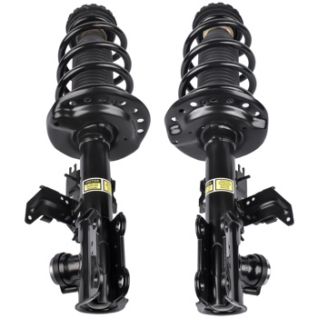 Pair Front Left & Right Shock Strut Coil Spring Assembly For Cadillac SRX 2010-2016 with Damper Control 22793799 22793800 20834663 20834664