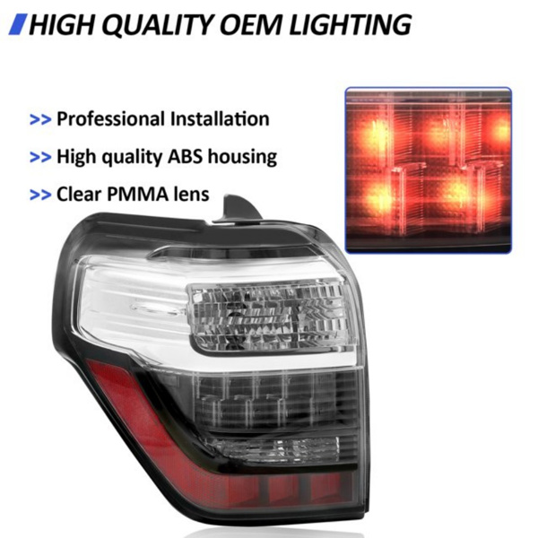 Right Side Tail Light Assembly Compatible with 2014-2022 Toyota 4Runner Replace