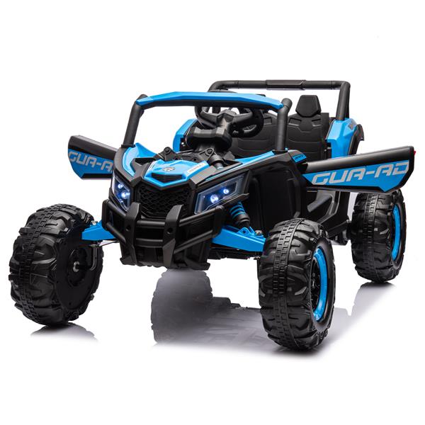 12V Ride On Car with Remote Control,UTV ride on for kid,3-Point Safety Harness, Music Player (USB Port/Volume Knob/Battery Indicator), LED Lights, High-Low Speed Switch - Off-Road Adventure for Kids