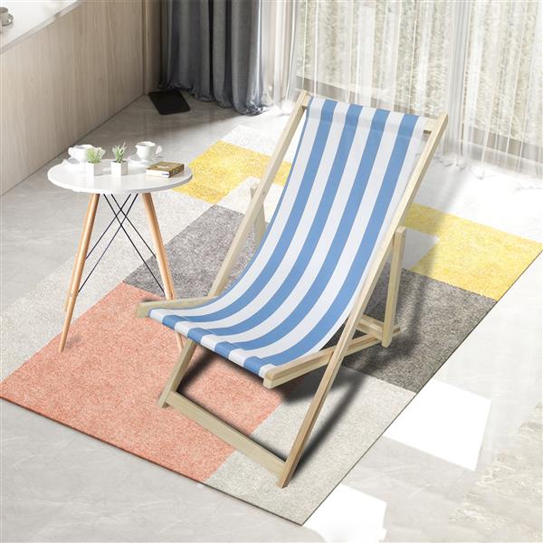 BEACH CHAIR  stripe- folding chaise lounge chair