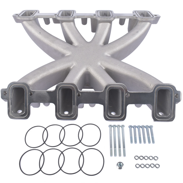 Single Plane Mid-Rise EFI Intake Manifold for Cadillac Chevrolet GMC Hummer LS3 L92 Engines 4150 Square Bore Flange