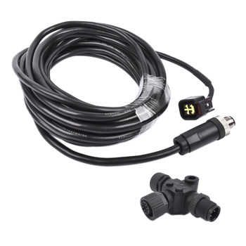 Engine Interface Cable with \\"T\\" Kit 4-Pin Connector for Yamaha NMEA 2000 7 Meter