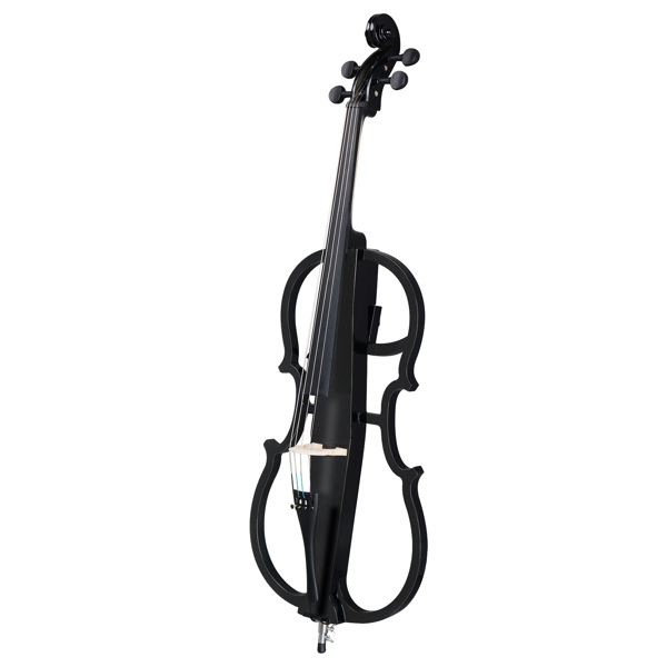 Full Size 4/4 Electric Style Cello with Case Bow Rosin Earphone Connecting line