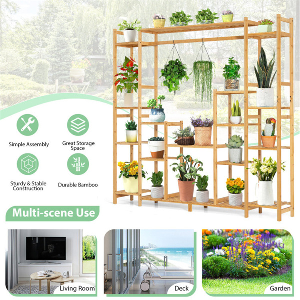 Bamboo Plant Stand 