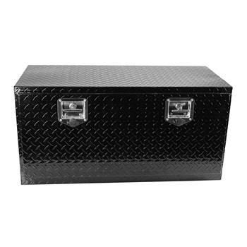 36 inch Heavy Duty Black Aluminum Tread Tool Box Truck Trailer Underbody Storage+Locks With T-Handle Latch Key 36\\"(36\\"×17.1\\"×17.9\\")