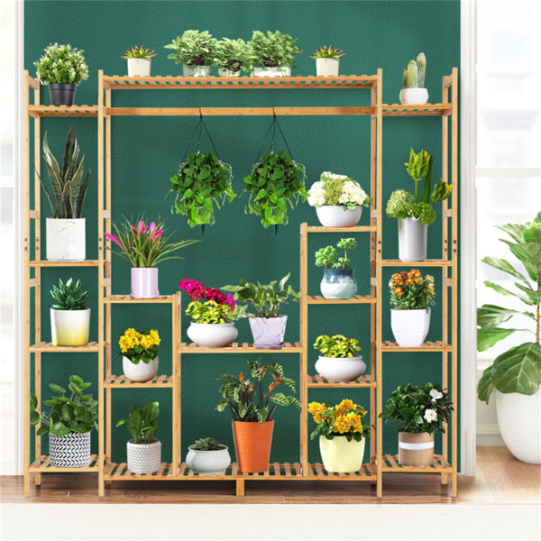 Bamboo Plant Stand 