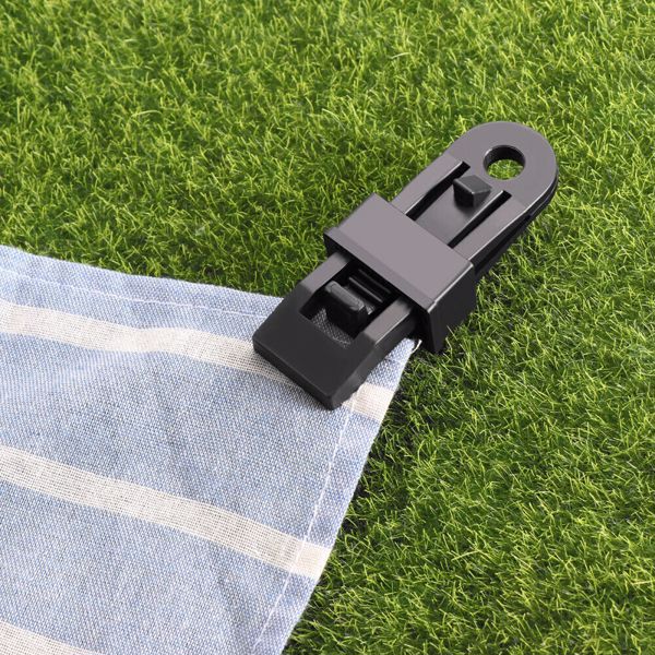 12x Adjustable Heavy Duty Lock Grip for Tarp & Shade Cloth Tarp Tent Clips