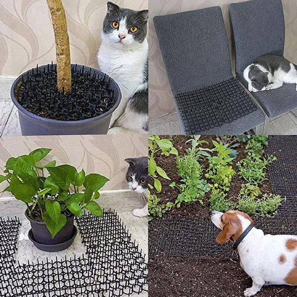 10X Cat Scat Mat Spike Anti-Cat Prickle Strip Deterrent Garden Repellent Animal