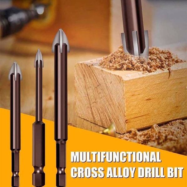 7Pcs Universal Efficient Drilling Tools 3-12mm Hexagonal Handle Reamers Set UK