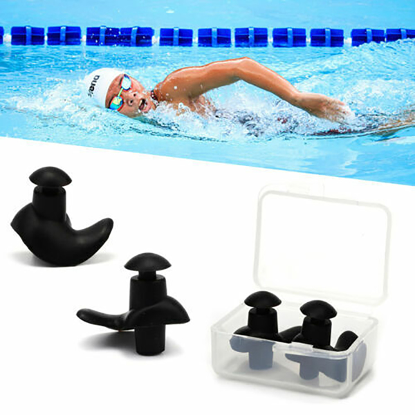 5 Pairs Soft Silicone Ear Plugs for Swimming Sleeping Anti Snore with Case UK