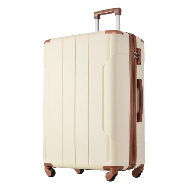 Hardshell Luggage Spinner Suitcase with TSA Lock Lightweight Expandable 24'' (Single Luggage)