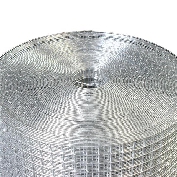 Hardware Cloth 1/4 inch 48in x 100ft 23 Gauge, Hot-dip Galvanized After Welding Chicken Wire Fence Roll Garden Plant Welded Metal Wire Fencing Roll, Rabbit Cages Snake Fence