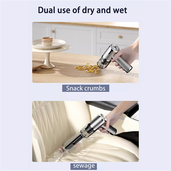 1PC Car Vacuum Cleaner for Car Use, Household Charging, Portable Charging, Handheld, Brushless, Small, Powerful Dust Blower with High Suction Power - Multifunctional Car Vacuum Cleaner