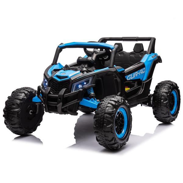 12V Ride On Car with Remote Control,UTV ride on for kid,3-Point Safety Harness, Music Player (USB Port/Volume Knob/Battery Indicator), LED Lights, High-Low Speed Switch - Off-Road Adventure for Kids