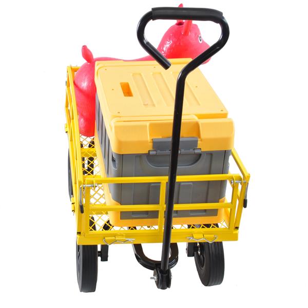 Tools cart Wagon Cart Garden cart trucks make it easier to transport firewood  Yellow