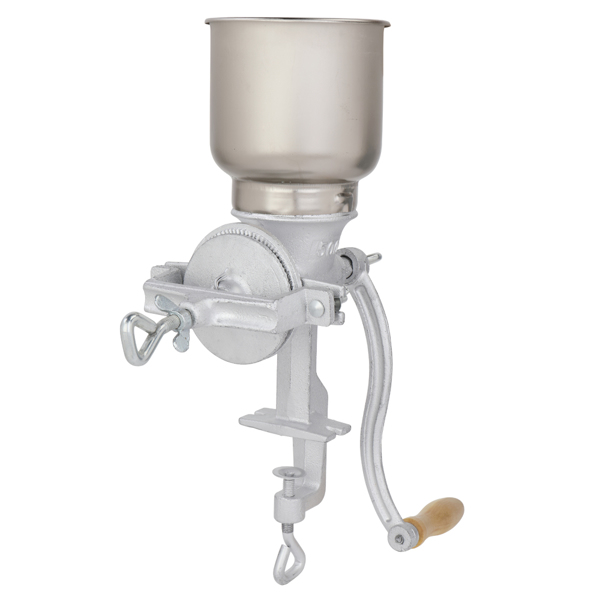 500# Home Use Hand Cranking Operation Grain Grinder Silver