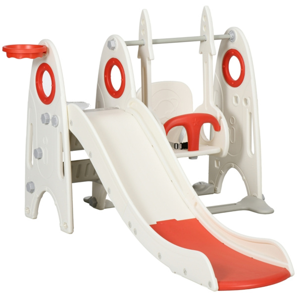  Kids Swing and Slide Set 