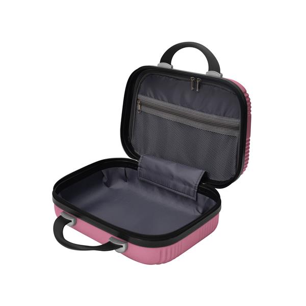 Luggage 4 Piece Set with Spinner Wheels, Hardshell Lightweight Suitcase with TSA Lock,Checked Luggage,Pink(12/20/24/28in)