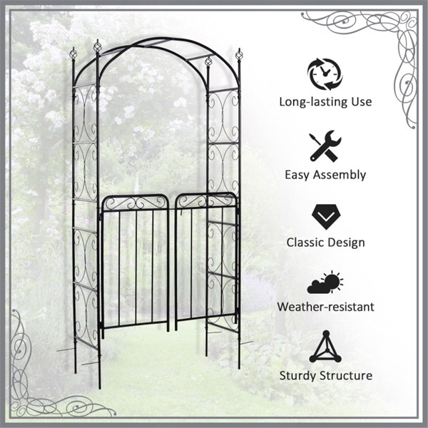 Metal Garden Arch ( Amazon Shipping)（Prohibited by WalMart）