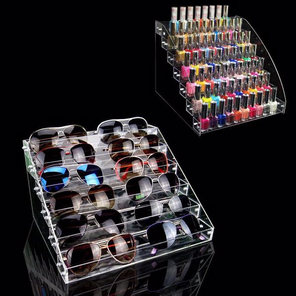 6 Tier Nail Polish Holder Display Makeup Cosmetic Stand Organizer Storage Rack