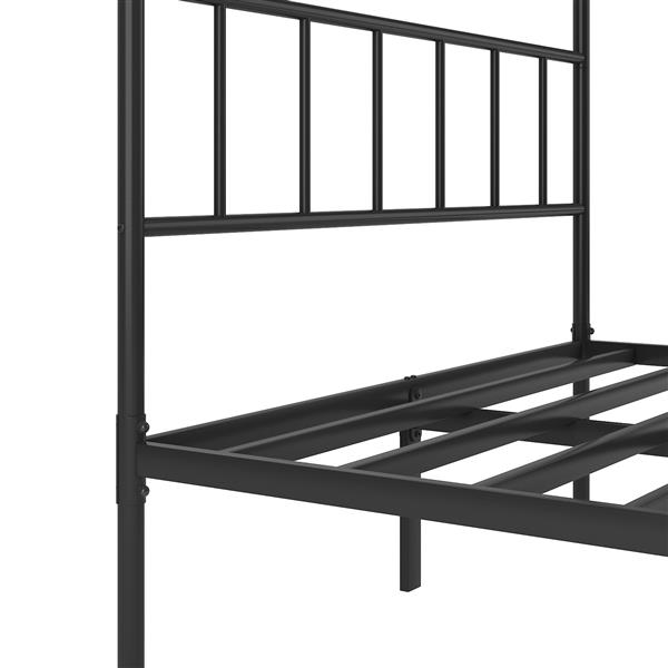 Metal Platform Bed frame with Headboard, Sturdy Metal Frame, No Box Spring Needed(Full)