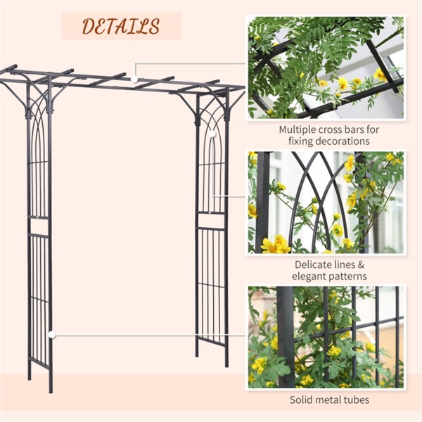 Metal Garden Arch ( Amazon Shipping)（Prohibited by WalMart）