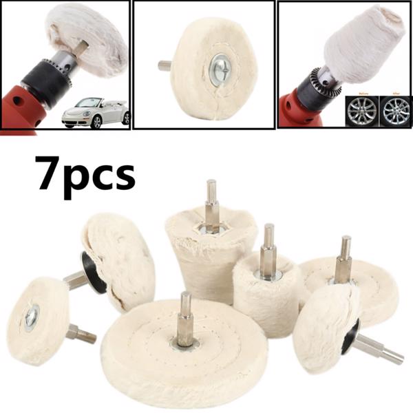 Polishing Buffing Pads Mop Wheel Buffer Pad Drill Kit for Car Polisher 7Pcs Set