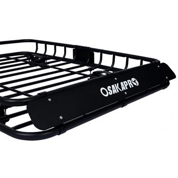 Rooftop Cargo Carrier Basket Motoring Roof Rack,Top Mount Roof Rack 42\\" black steel