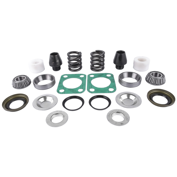 Front Axle King Pin Rebuild Kit for Chevy GMC K3500 Bearing Bushing Spring Seal