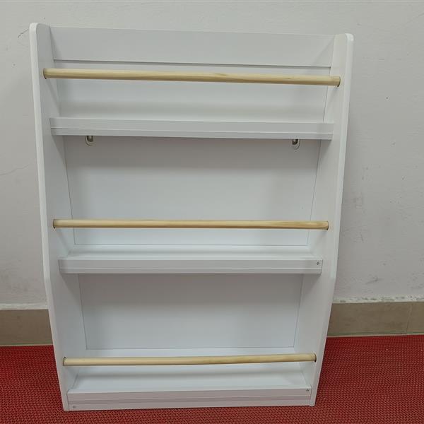 3 Tier Kids Book Shelf,Kids Book Rack, Helps Keep Bedrooms, Playrooms, and Classrooms Organized,White