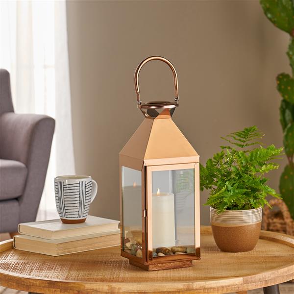 15.5'' H Stainless Steel Tabletop Lantern