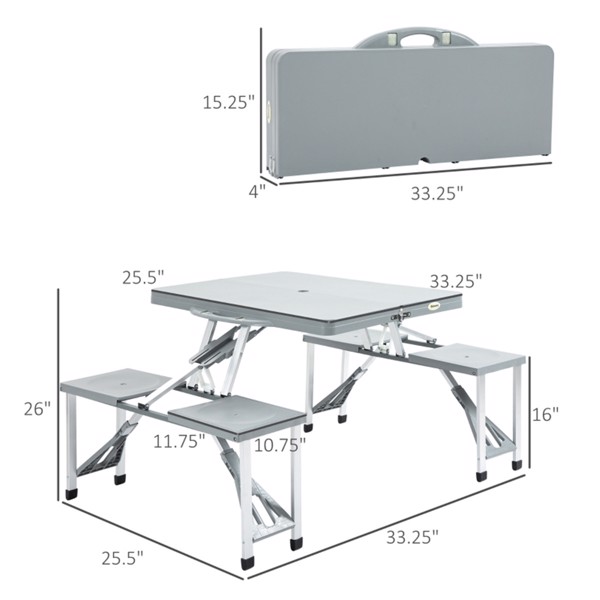 Portable Camping Table and Chairs /  Dining Table ( Amazon Shipping)（Prohibited by WalMart）