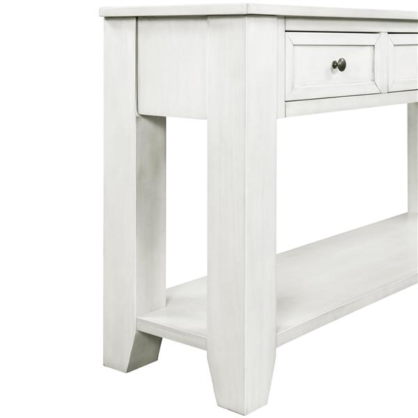 55'' Modern Console Table Sofa Table for Living Room with 3 Drawers and 1 Shelf (As Same As WF299185AAK)