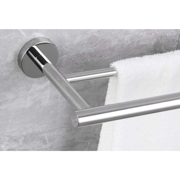 23.6 Inch Double Towel Bar, Bathroom Towel Bar Wall Mount, 304 Stainless Steel Bathroom Towel Racks Towel Rods