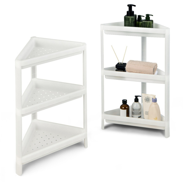 2-piece corner bathroom rack