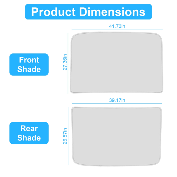 UV Protection Sunshade Roof Fit For Tesla Model Y Sunroof Window Installation Heat Blocking Anti-Sag Sunroof Shade Foldable Portable UV Reflector Fit For Model Y 2020-2024（No shipments on weekends）