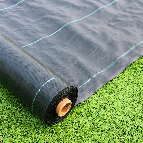 3.5oz Weed Barrier Landscape Fabric 4ft x 250ft, Dual-Layer Heavy-Duty Landscape Fabric for Garden, Greenhouse, Pathway, Orchard Weed Control, Easy to Set-up