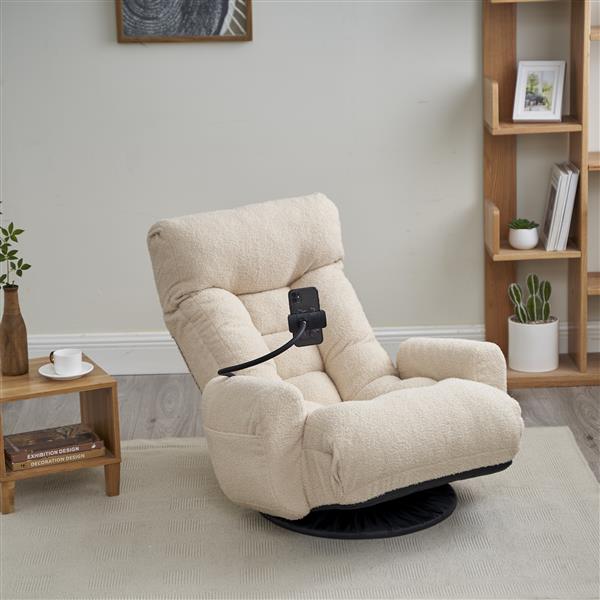 Adjustable head and waist, game chair, lounge chair in the living room, 360 degree rotatable sofa chair,Rotatable seat Leisure Chair deck chair