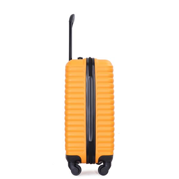 20" Carry on Luggage Lightweight Suitcase, Spinner Wheels, Orange