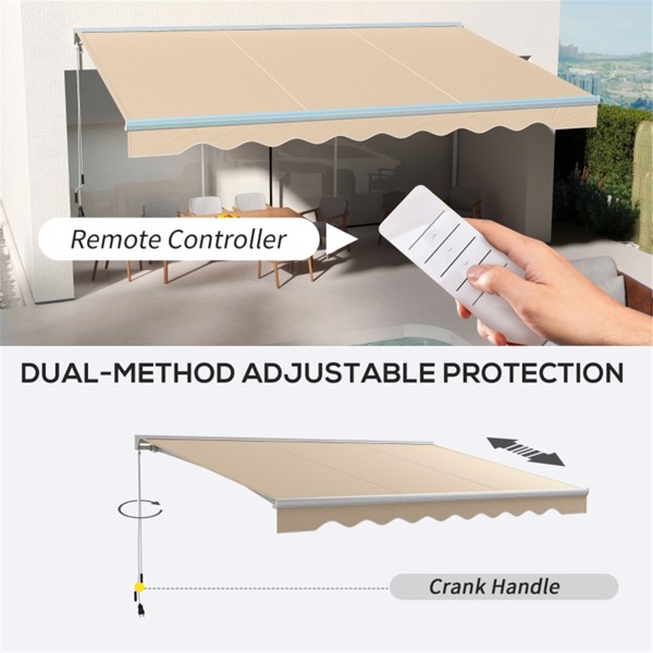 Electric Awning  /Patio Retractable Awning  -AS ( Amazon Shipping)（Prohibited by WalMart）