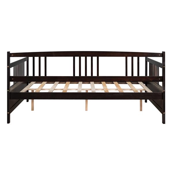 Full Size Daybed with Support Legs, Espresso