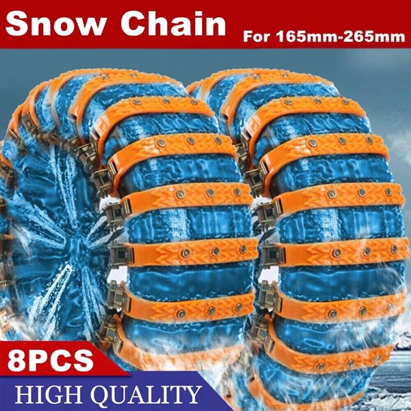 8X Snow Tire Chain for Car Truck SUV Anti-Skid Winter Emergency Muddy Driving